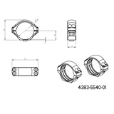 Base Picatinny de una pieza de 34mm anillas para visor | con palancas 