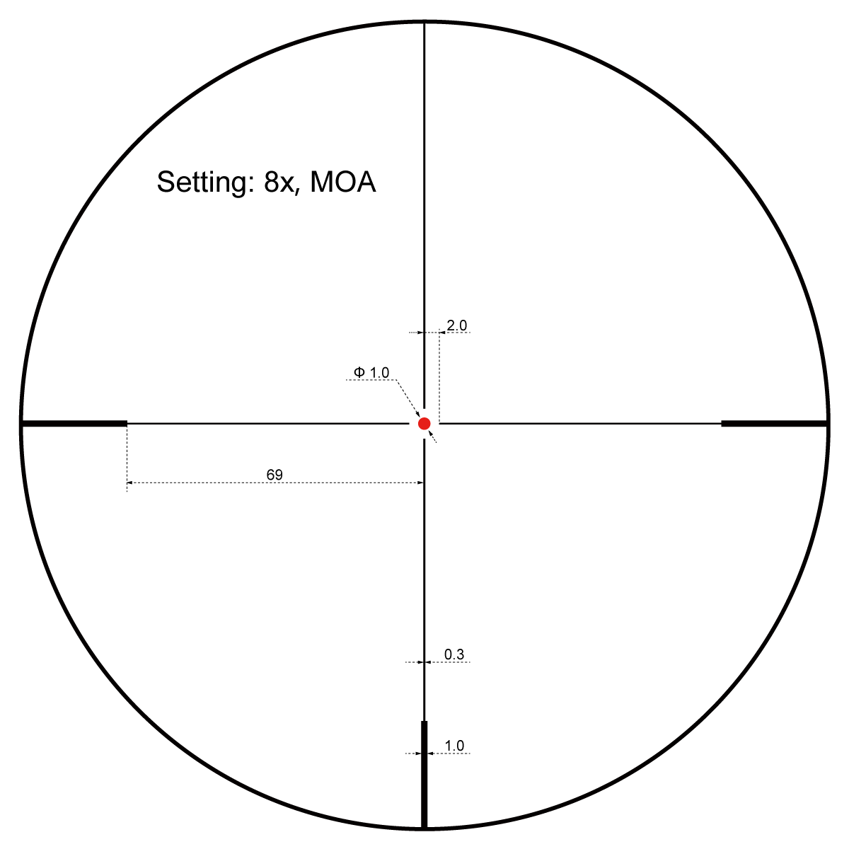 Vector Optics Alcance de rifle Forester 1-8x24 SFP 