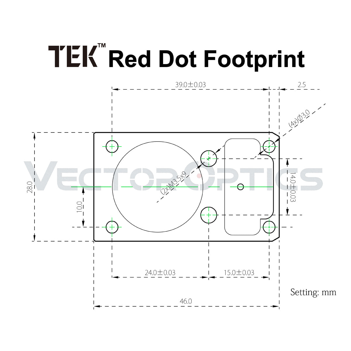 Vector Optics Frenesí 1x17x24 visor de punto rojo 