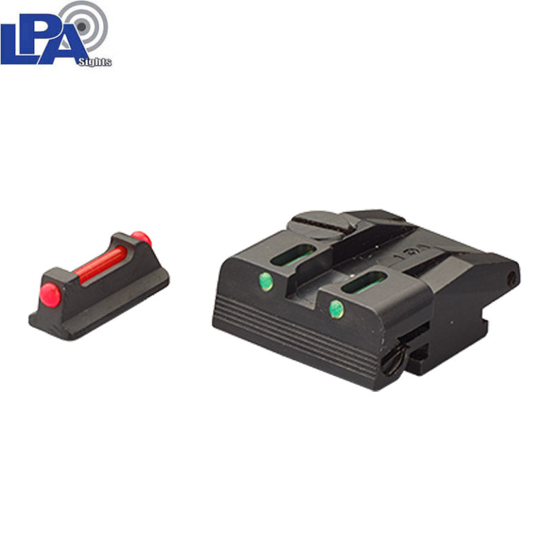 Conjunto de miras ajustables Walther P99, PPQ, PPQ M2 con fibra óptica 